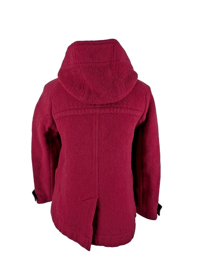 Casaco de lã Burberry Brit Finsdale EUA 4 vermelho Peacoat Nova Check capuz alternado - Imagem 4 de 4