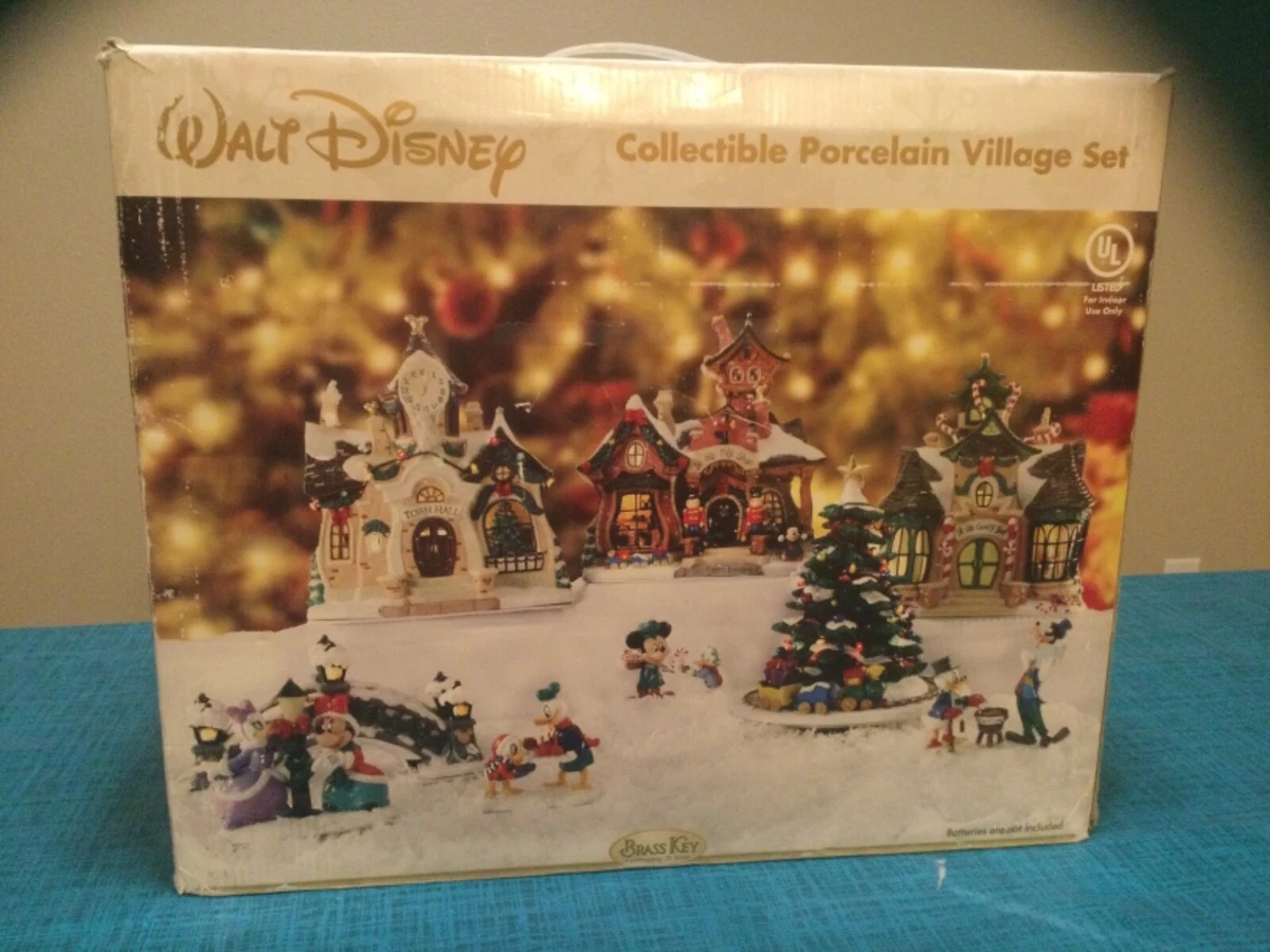 Walt Disney Collectable Porcelain Christmas Village Set www