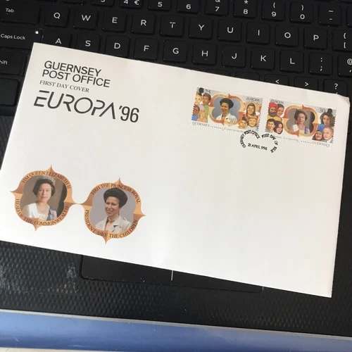 Guernsey 1996 EUROPA 96 WOMEN QEII PRINCESS ANNE FDC First Day Cover UNADDRESSED