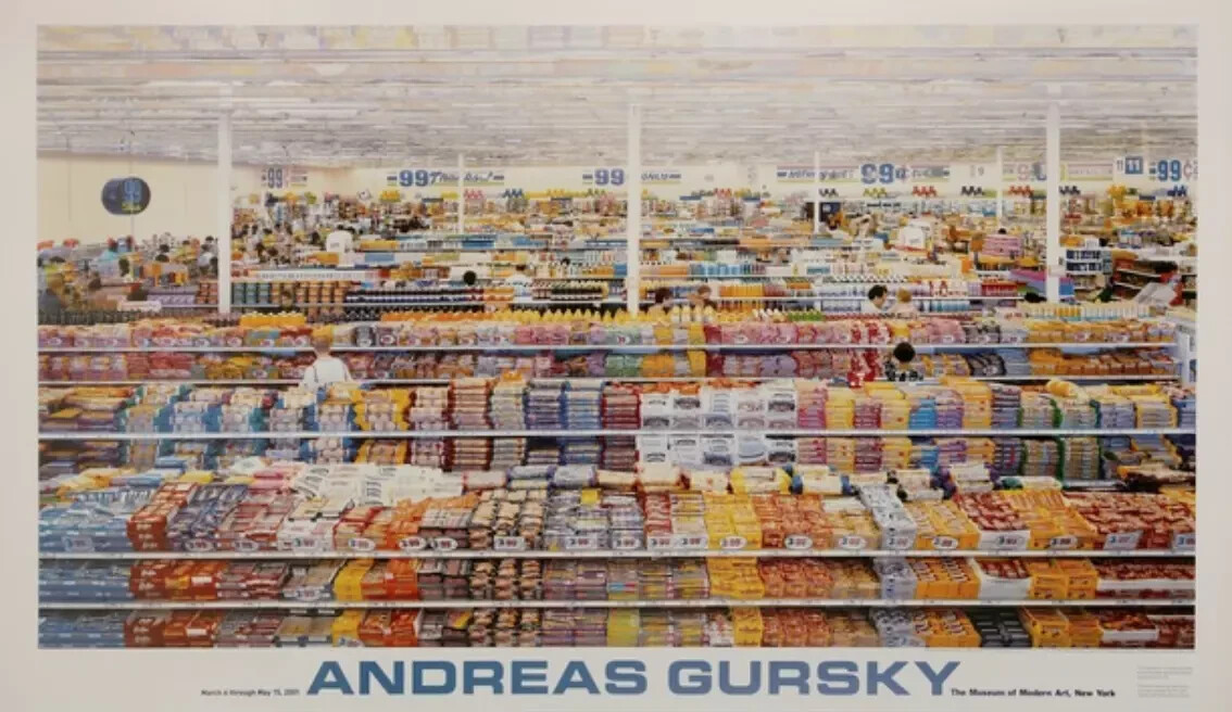 Andreas Gursky 99 cent - New MOMA Art Poster Print - 56 X 34