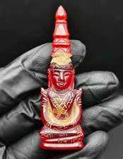 Phra Kaew Morakot Samadhi Emperor Red Naga Eye Gem Leklai Statue Amulet CK713