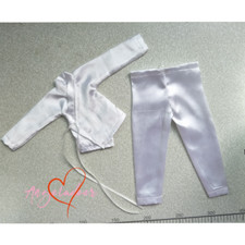 1/6 1/4 1/3 BJD Conjunto Ropa Pijama Arcaico Antimanchas Satén Top+Pantalones