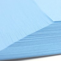 Origamipapier Einfarbig Lichtblau 15 Cm, 100 Blatt, RüCkseite Weiß