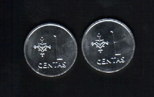 LITHUANIA 1 2 5 KM-85 86 87 1991 x 100 Sets Lot EURO HORSE RIDER UNC x 300 COIN - Image 4 of 4