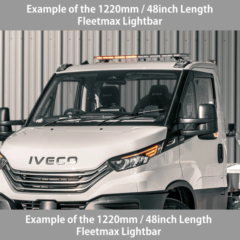 LED Amber Light Bar Strobe Beacon Recovery Warning - 120cm 1200mm 1.2m 48" - Image 4 of 4