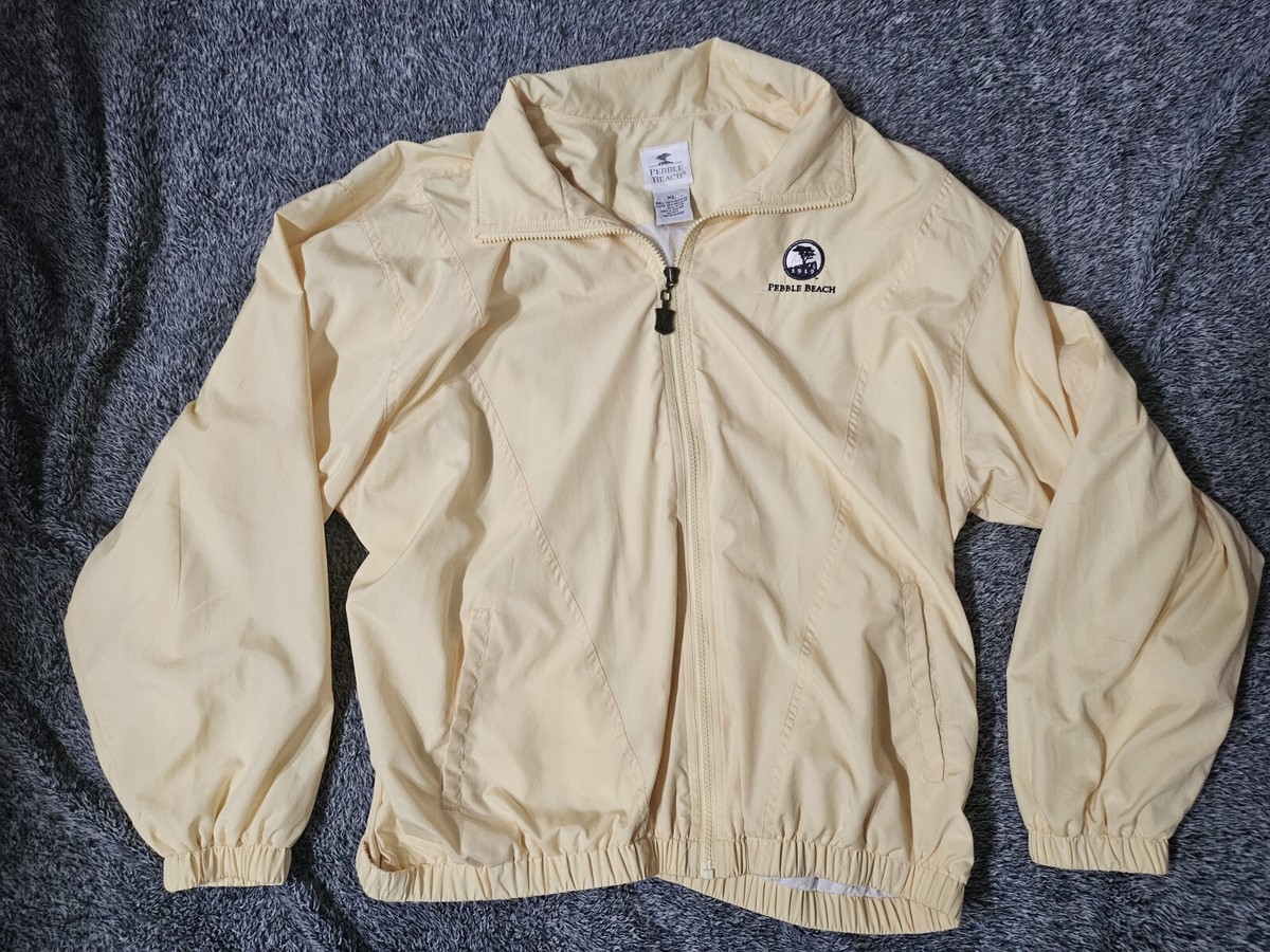 90's GAP　スノービーチ風フリース　XL BEACH Vintage 90s Womens Pebble Beach Yellow Tracksuit Jacket