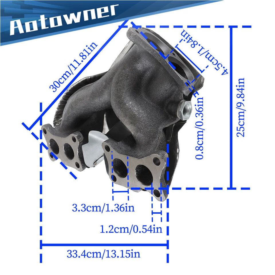 Colector de escape con junta para camioneta Nissan 1995 1996 1997 D21 1990-1994 L4 2,4 L Foto 3 de 4