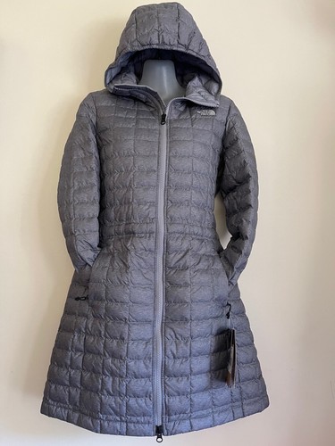 NWT $230 THE NORTH FACE Women's ThermoBall Eco Insulated Hooded Parka ll Grey - Picture 7 of 12