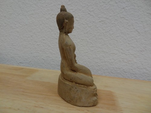 ANTIKE MONGOLISCHE TIBETISCHE BUDDHISTISCHE TONSTATUE IM ZANABAZAR-SCHULSTIL - Bild 5 von 15