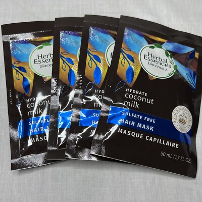 5x Herbal Essences bio:renew Hydrate Coconut Milk Sulfate Free Hair Masks
