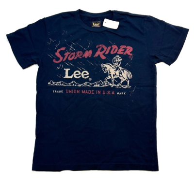 Lee Storm Rider Made in USA T- Shirt Tee Cotton Men's Size S Dark