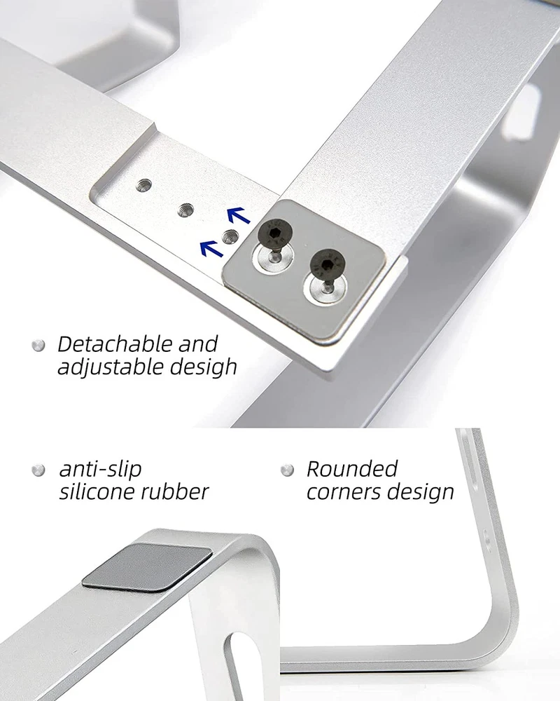 Laptop Stand, Computer Stand for Laptop, Aluminium Laptop Riser, Ergonomic Lapto