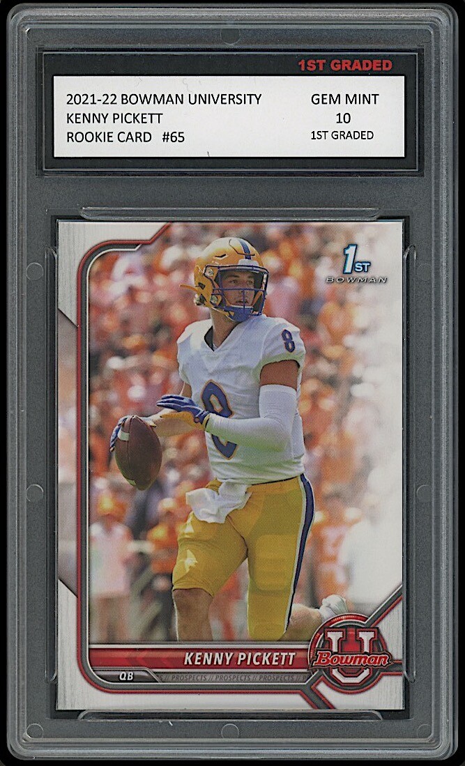 KENNY PICKETT 2022 BOWMAN UNIVERSITY (Topps) 1ST GRADED 10 ROOKIE CARD