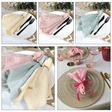 Party Table Napkins Dinner Serviettes Cotton Fabric Wedding Dining Decor 50x50cm