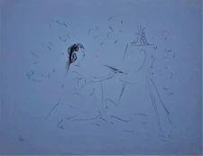 MARCEL VERTES (1895 - 1961) The Painter Original SIGNED Mourlot Lithograph 6/20