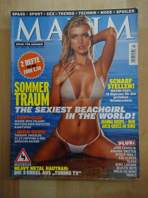 MAXIM (D) Nr.  7 Juli 2004  MIRJA DU MONT - JOANNA KRUPA