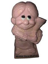 Russ Berrie & Co. Vintage Figurine "World's Best Mother" RARE PINK