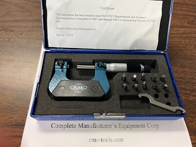 0-1'' SCREW THREAD MICROMETER SET w. 5 pair anvils 400-ST-01