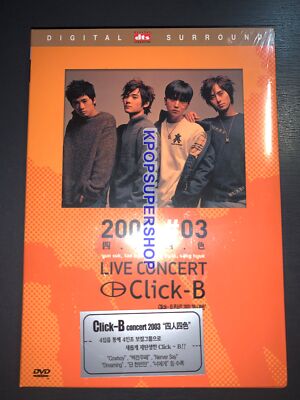 Click-B 2003 #3 Live Concert DVD Rare New Sealed All Region Click B KPOP