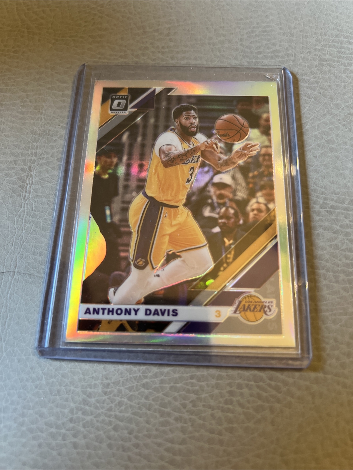 2019-20 Panini Donruss Optic Anthony Davis Holo #90 Lakers