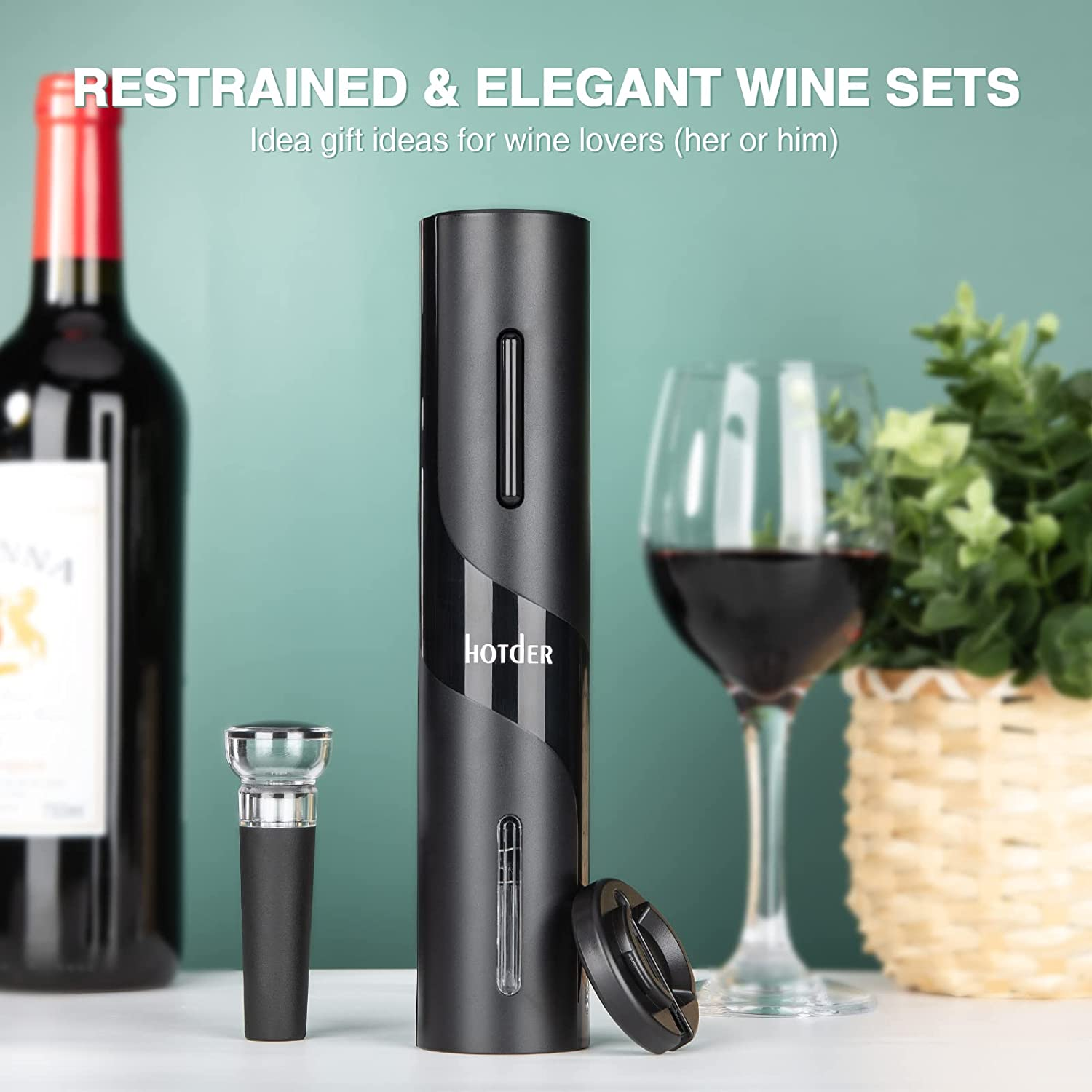 Electric Red Wine Bottle Opener,Red Wine Accessories Gift Set,Electric