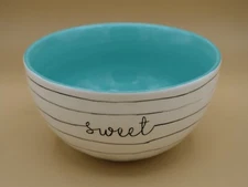 Blue Harbor Collection  Striped Organic Bowl  - Sweet! New.