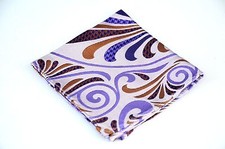 Lord R Colton Masterworks Pocket Square - Lavender Hysteria Check - Silk 75 New