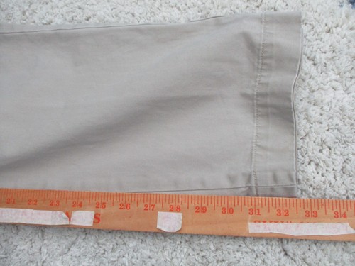 Vintage Polo Ralph Lauren Preston Pants Mens 34x32.5in Beige chino Pony Logo - Picture 8 of 15