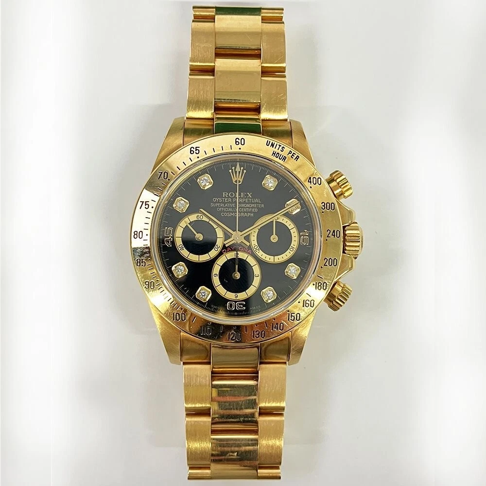 Rolex Daytona 18k Yellow Gold 16528 Men's Watch!