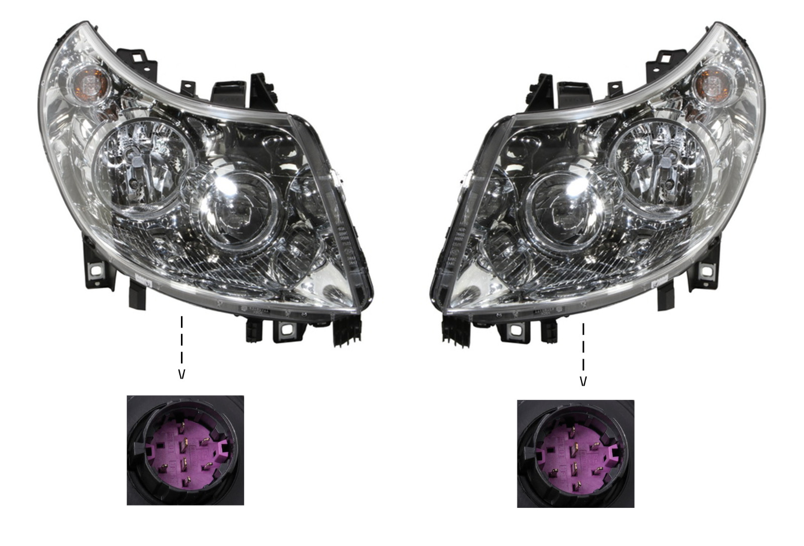 Phare feu avant gauche droite H7 réglable pour Citroën Jumper contre le manque de visibilité