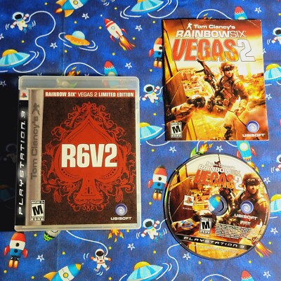 Tom Clancys Rainbow Six Vegas 2 Limited Edition PS3 PlayStation 3 - W/ Manual 