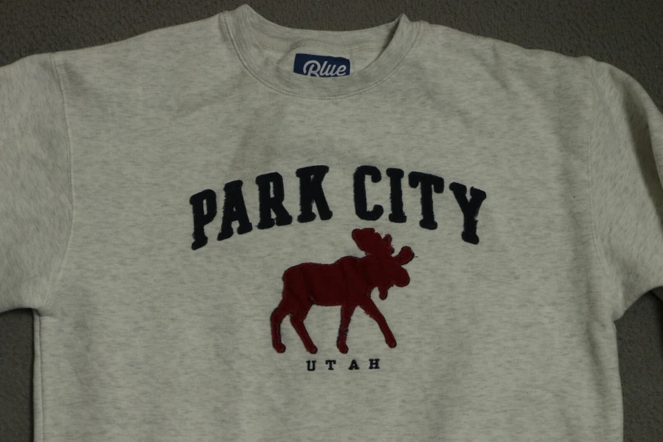 Suéter azul 84 Park City para hombre gris medio esquí Foto 2 de 4