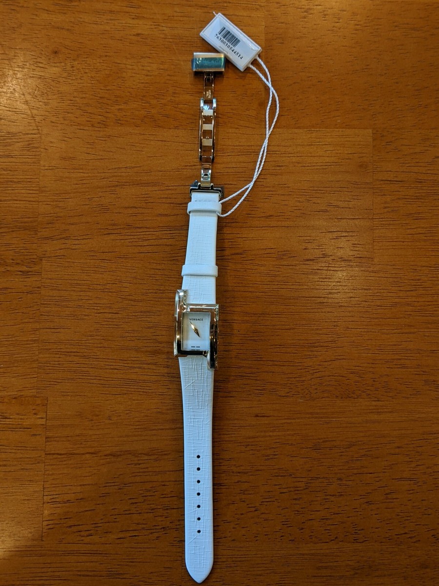 NEW Versace VELU00219 Greca Icon Swiss Gold Tone White  display picture 1