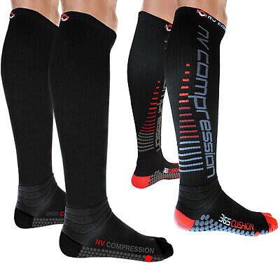 NV Compression 365 Cushion Socks Pair 20-30mmHg Sports Recovery DVT