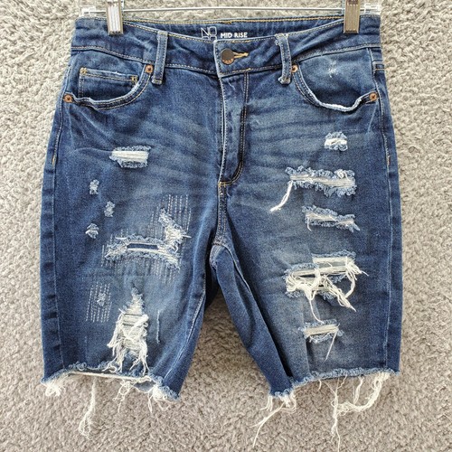 Jean Shorts Size 7 Denim Blue Dark Wash 