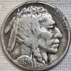 1924 S Buffalo Nickel Fine+.  Breaking up Sets.  Free Shipping