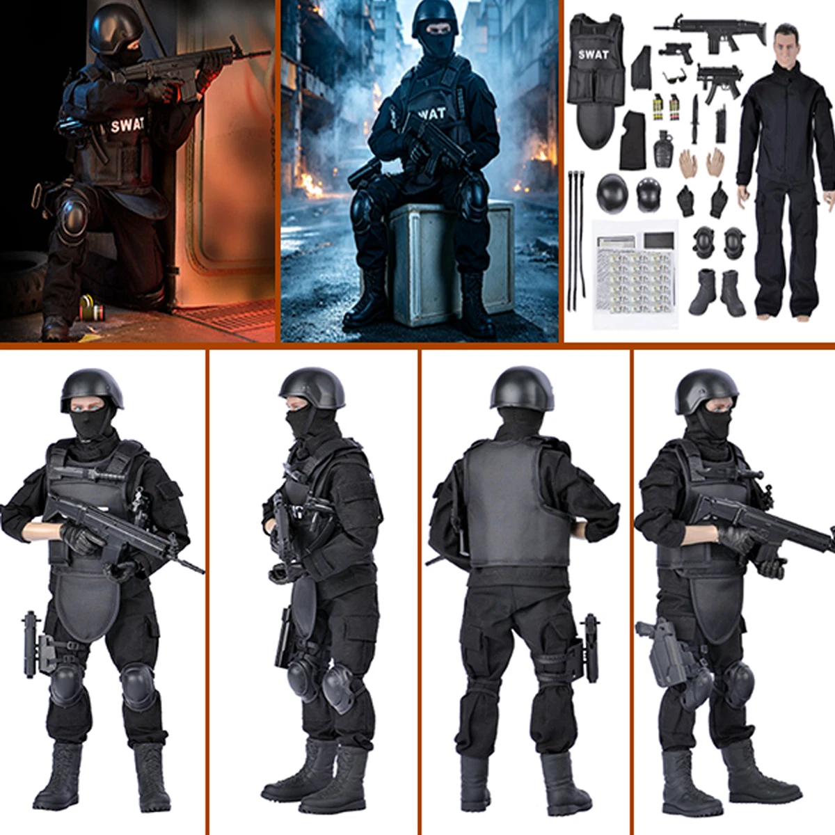 S.W.A.T. Plastic Military & Adventure Action Figures for sale | eBay