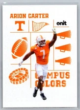 Arion Carter Campus Colors White Tennessee Volunteers 2025 Onit Football