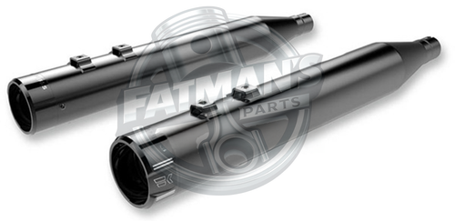 2017-2024 Harley FLT/H HP-Plus 4.5" Slip-On Mufflers Black - Khrome Werks 202825 - Picture 1 of 5