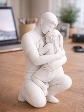 Father and Daughter - Dad's Hug Sculpture Figurine Father&rsquo;s Day Gift for Dad