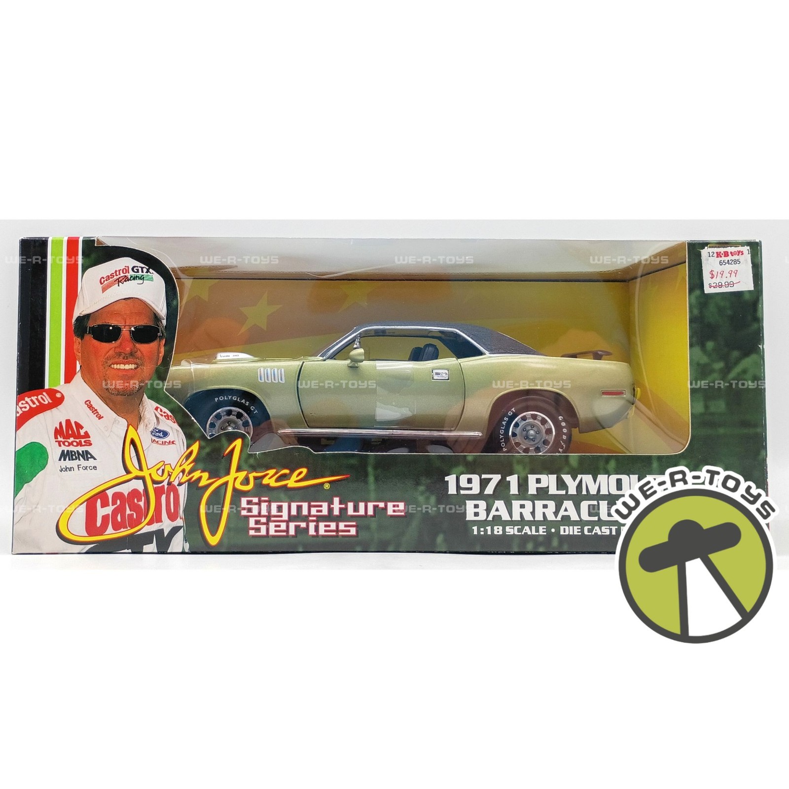 American Muscle 1971 Plymouth Barracuda John Force Signature Series ERTL 2001