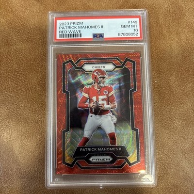 2023 Panini Prizm - Patrick Mahomes II #149 Red Wave Prizm /149 GEM MINT 10