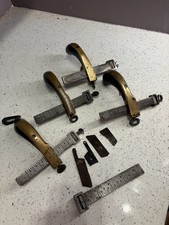 Rare Antique Brass Draw Gauge Leather Tool Lot W. Dodd Osborne Huber Sauerbier