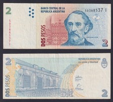 Argentina 2 Pesos Banknote 2002 P.-352 BB/VF