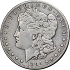 1895-S Morgan Silver Dollar F/VF Details Key Date Nice Strike