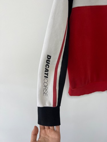 Chaqueta con Cremallera Ducati Corse Racing Motocicleta Roja Motosport Algodón Para Hombres Rara talla M - Imagen 4 de 24