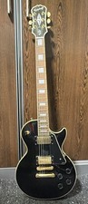 Epiphone Les Paul Custom Electric Guitar Black/Gold 6 String RH 22B 2005