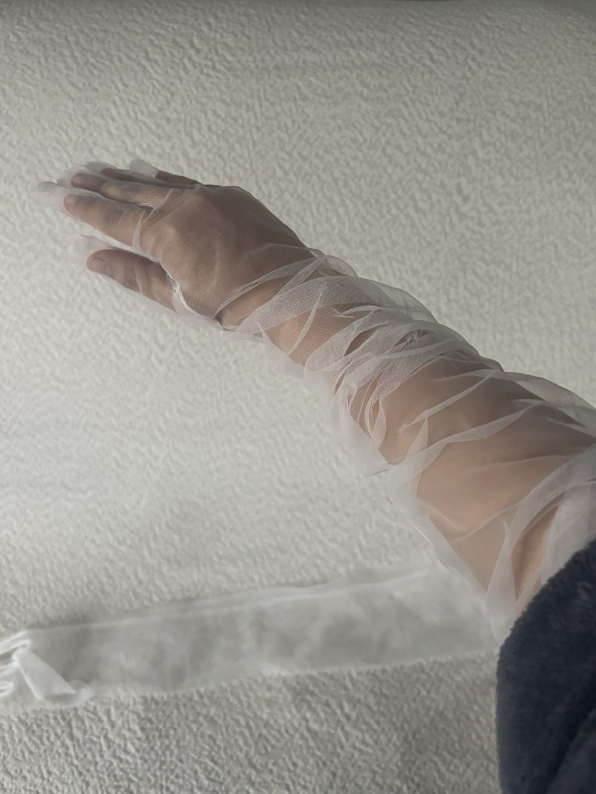 Translucent White Gloves - image 2