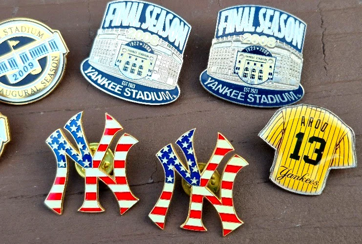 Yankees pin lot PSG 2008–2009 Stadium Final 2009 Inaugural A-Rod 13 NY - Image 2 of 4