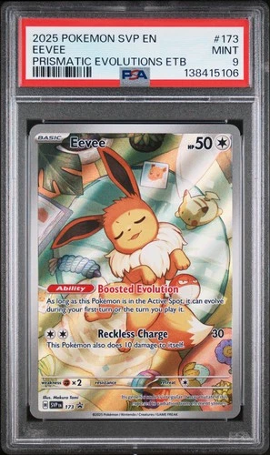 2025 POKEMON SVP EN-SV BLACK STAR PROMO #173 EEVEE PSA 9